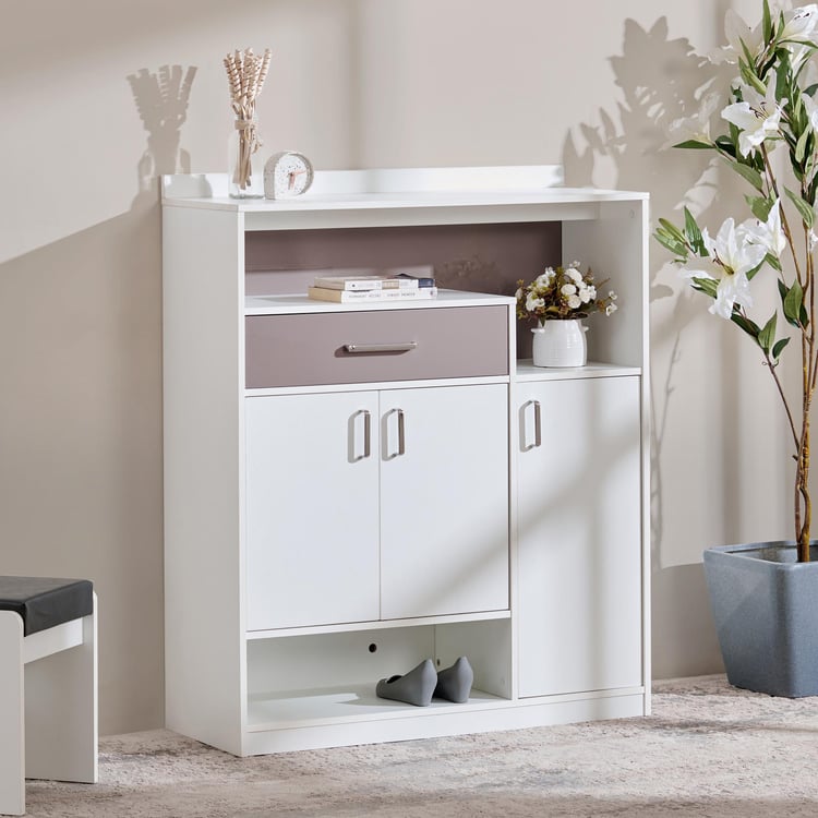 Wooden Shoes Storage Cabinet with Premium Shelves, Modern Shoe Cabinet with Soft hinges Mechanism