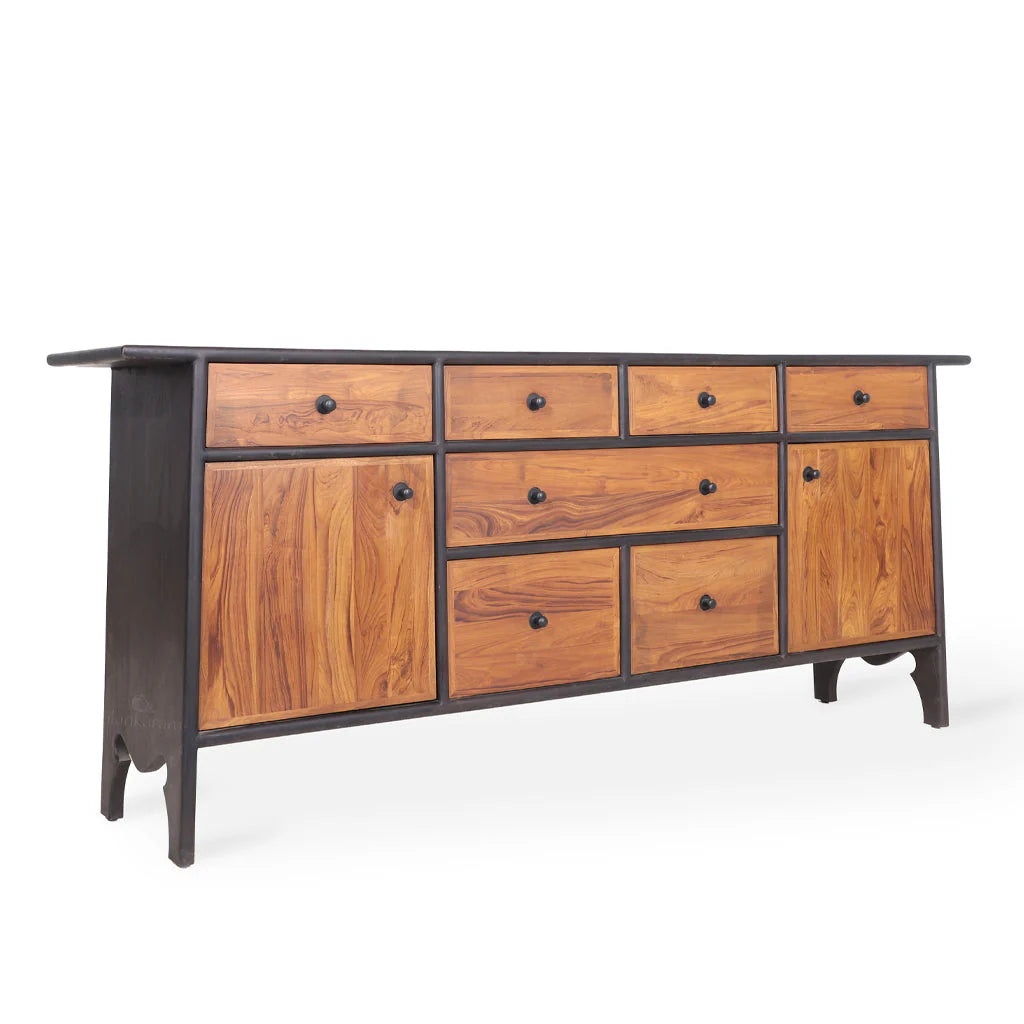 Wooden Storage Cabinet with Multi-Purpose Storage, Multi-Utility Storage for Modern Living