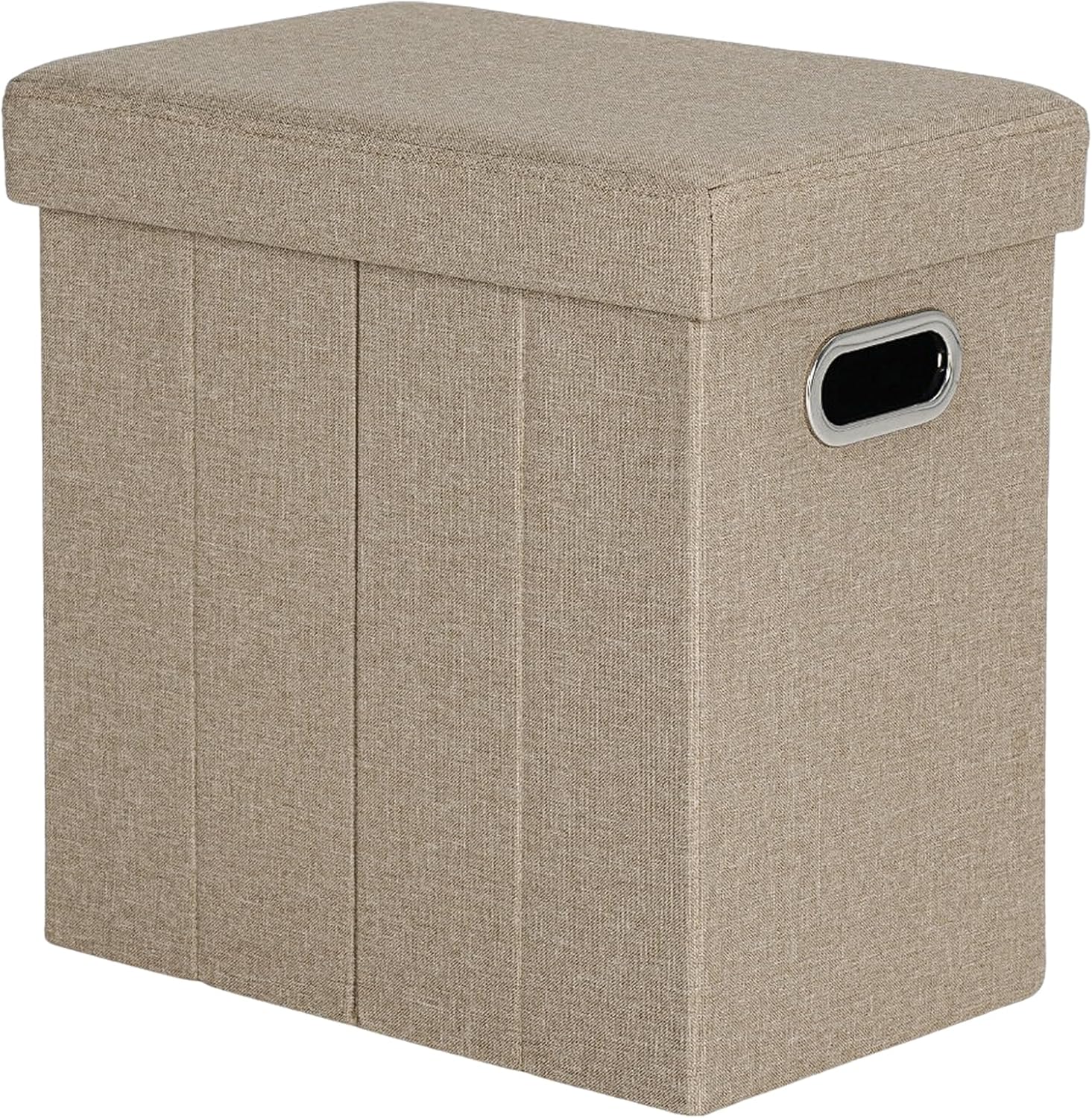 Ottoman For Home Furniture Upholstery Linen Comfortable Soft, & Multi-Functional Modern And Durable for Living Room -Grey