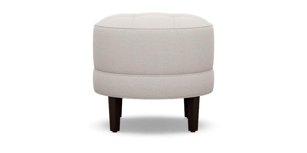 Ottoman For Home Furniture Upholstery Linen Comfortable Seating & Multi-Functional Modern And Durable for Living Room -Off White
