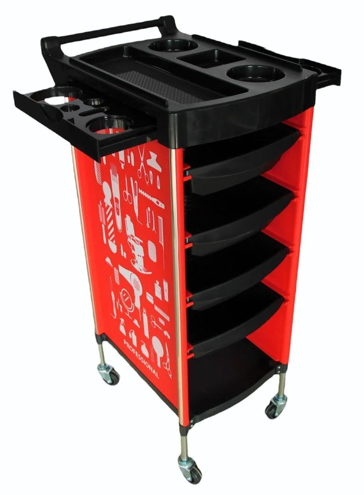 Portable Hair Salon Trolley for Spa, Household, and Barber Shop (Pack Of 4 Pieces & Random Color)