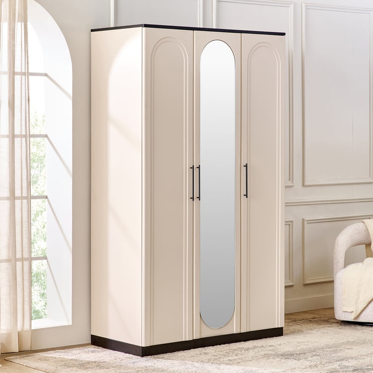 Wardrobe for Home 3-Door Modern Space-Saving Smart Space Division for Clothes and Accessories