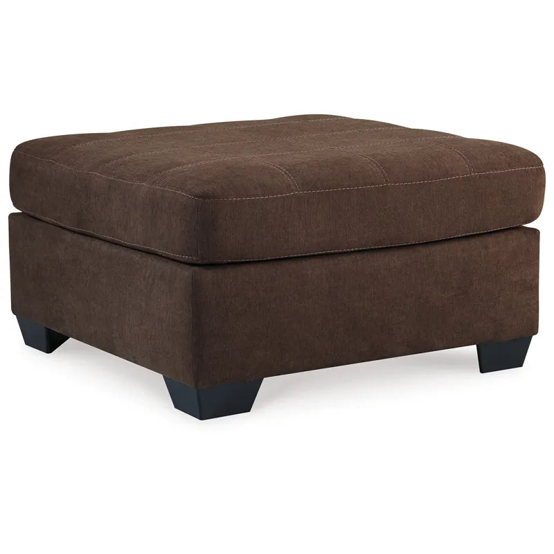 Ottoman in Square with Plush Foam, Sleek Polyester Upholstery, Solid Wood Frame—Ideal for Use Living Room