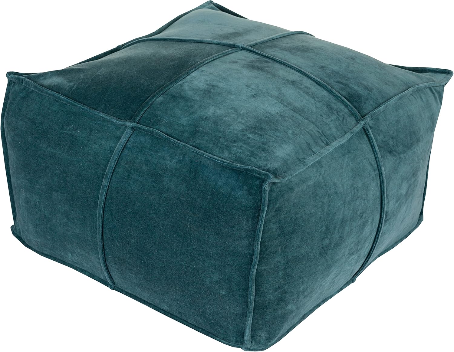 Ottoman For Home Furniture Upholstery Velvet Comfortable Seating Premium And Durable Design & Multi-Functional for Living Room -Navy Blue