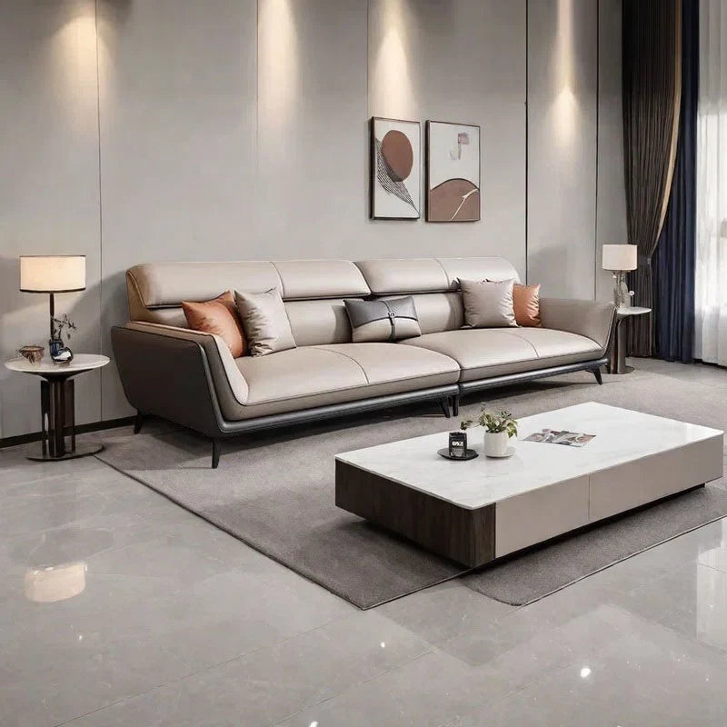 3-Seater Sofa Premium For Home Furniture Upholstery Leatherette Fabric and Premium Quality Fabric and Top Quality Wood For Living Room