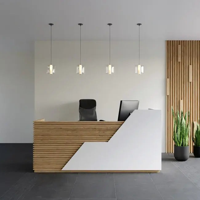 Reception Table for Office Counter Stylish Design Made in Particle board/ MDF/Plywood Durable in Premium Quality