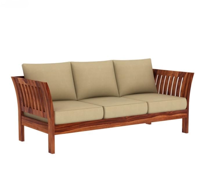 3 Seater Sofa For Home and furniture & Upholstery Fabric Modern and Durable Design for Living Room – Brown and Beige