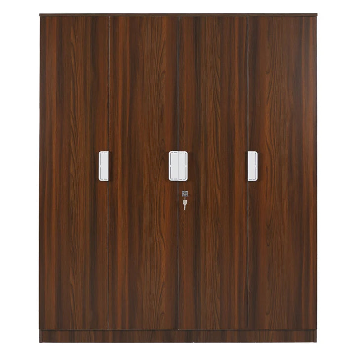 Wardrobe for Bedroom and Sleek Multi-Door Wardrobe with Drawer Storage Ideal for Urban Bedrooms