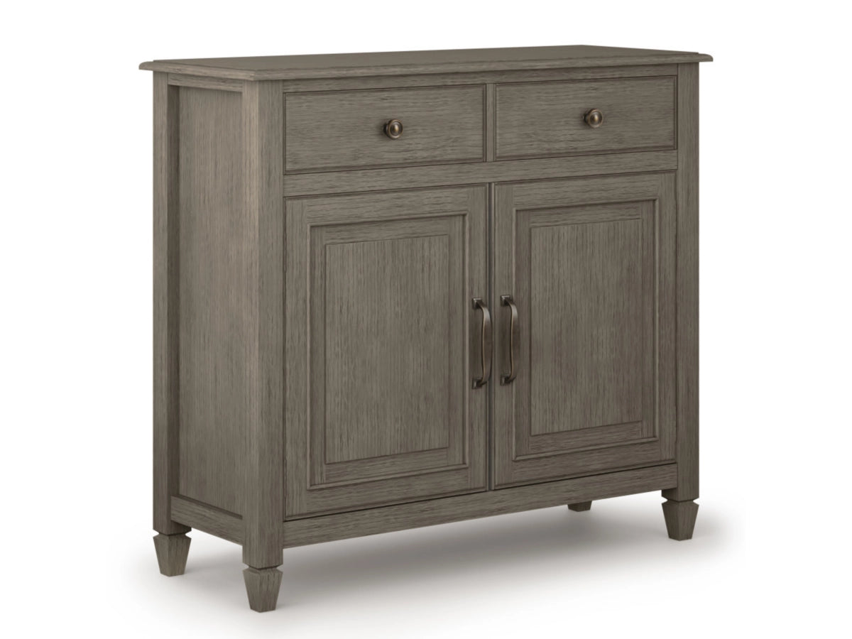 Wooden Storage Cabinet with Wooden Shelves, Easy-Close Function for Hassle-Free Use