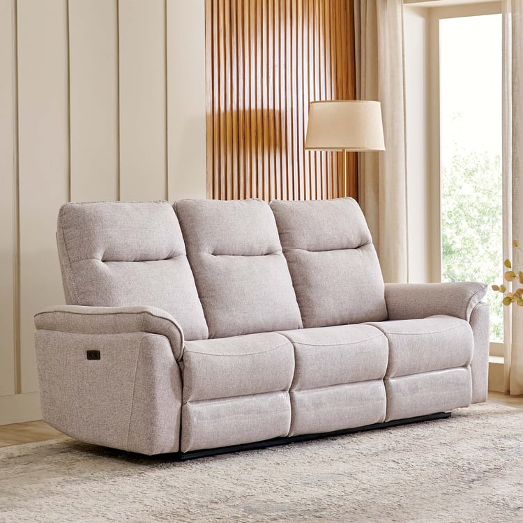 3-Seater Recliner Sofa with PU Leatherette, Plush Seating, Easy Recline Mechanism, and Back Support