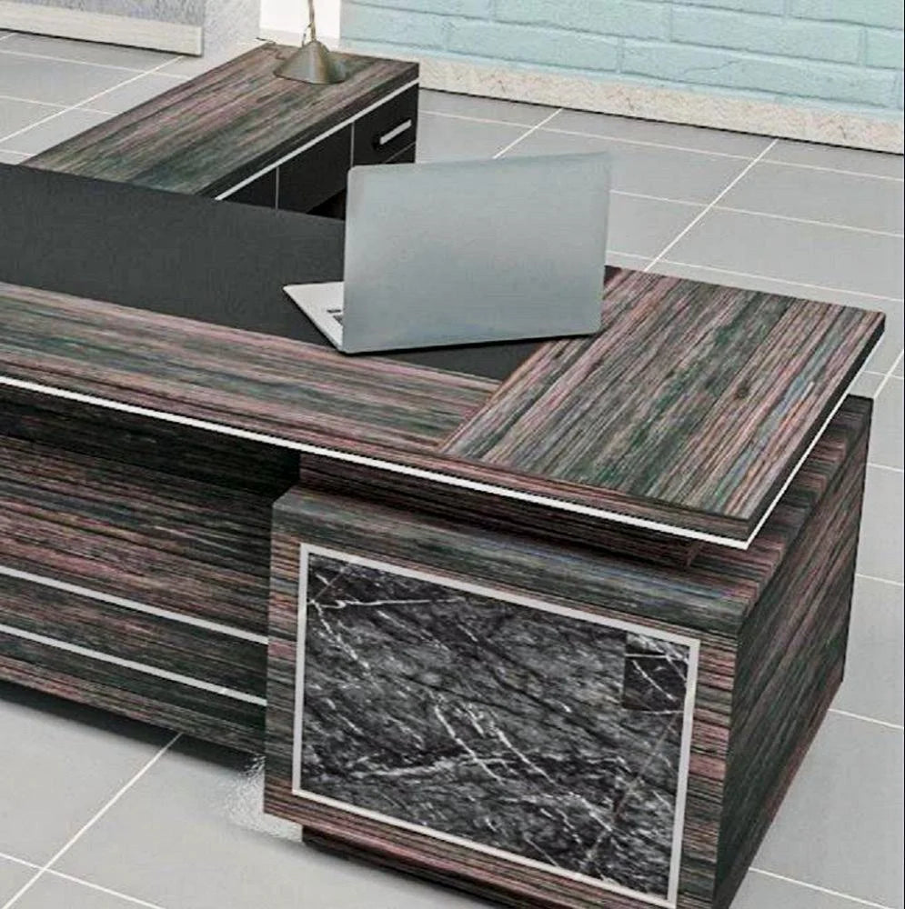 Partner Director Table with Double Seating, Side Units, Premium Build Quality, and Modern Design