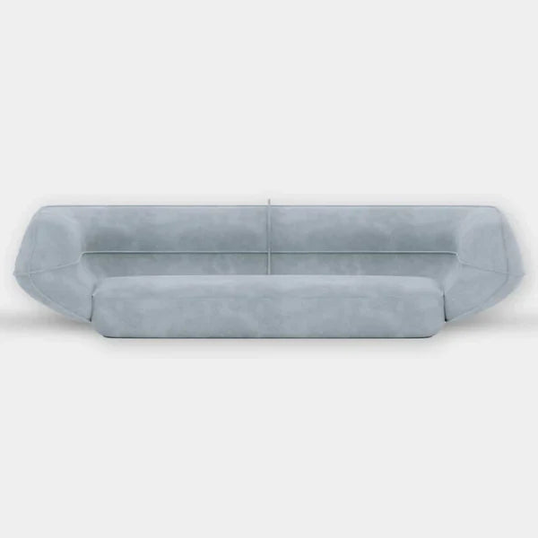 3 Seater Sofa For Home Furniture Upholstered velvet, Comfortable & Soft Luxury Couch for Living Room & Hall -Light Grey
