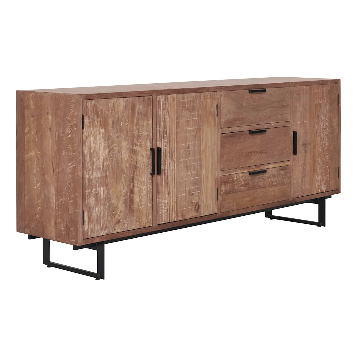 Wooden Storage Cabinet with Many-Purpose Storage, Compact Design for Space-Saving Storage
