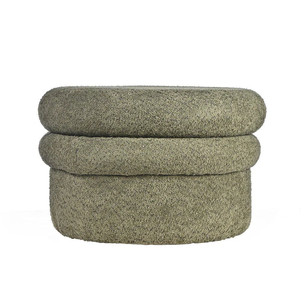 Ottoman with Plywood Base, Modern Design, Storage or Elegant Accent in Living Room or Bedroom.