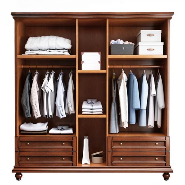 Wardrobe for Bedroom – 4 Door Almirah with Drawer and Premium Space-Saving Wardrobe with Elegant Finish.