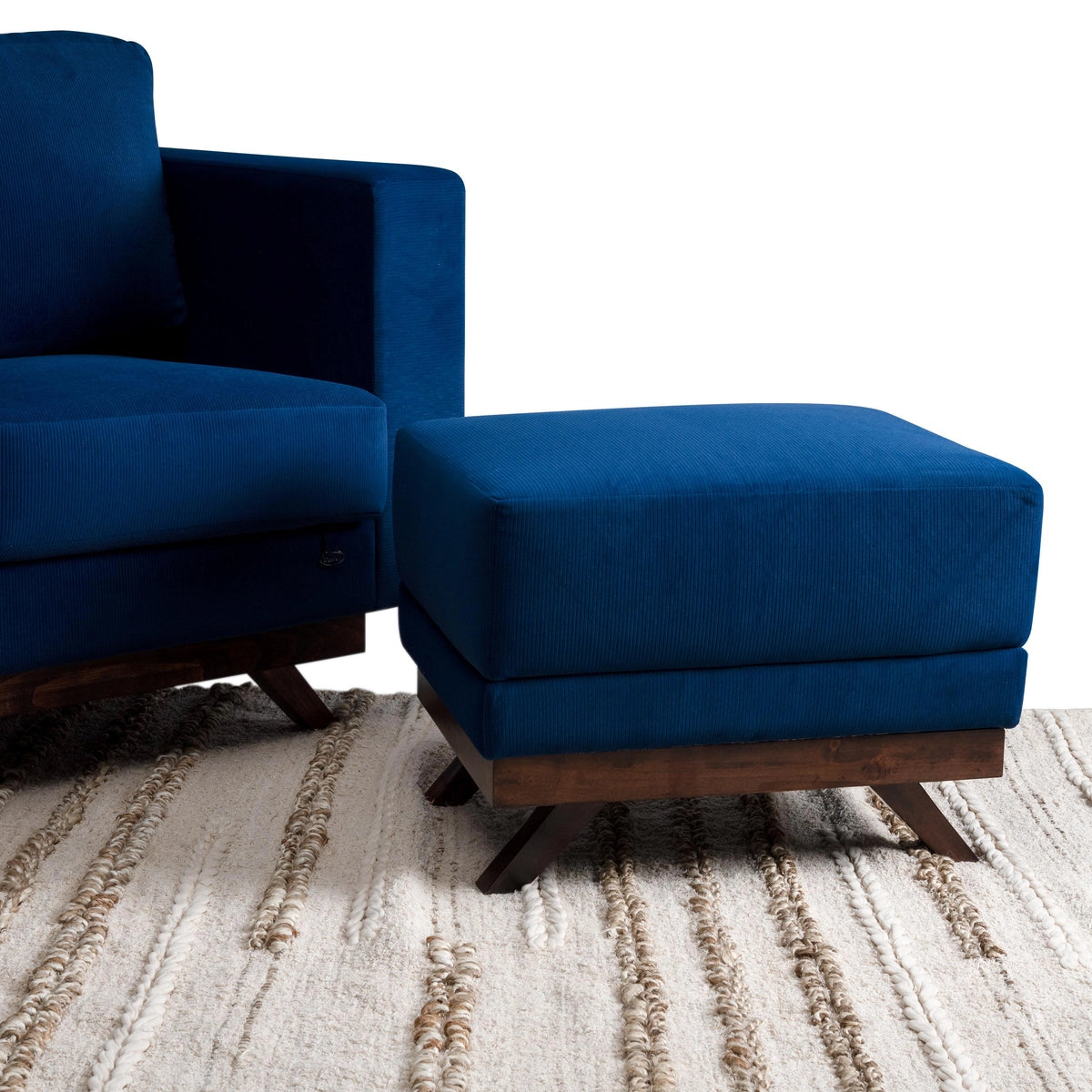 Ottoman for Home Furniture with Luxury Design and Premium Upholstered for Living Room Accent.