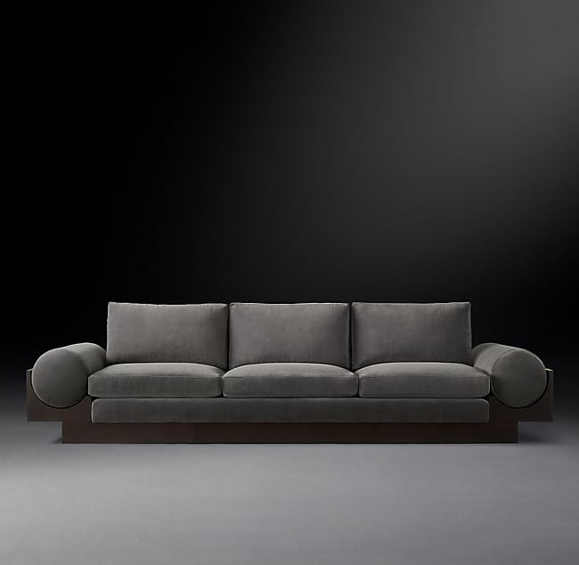 Modern 3 Seater Sofa for Home – Upholstered in Fine Suede Fabric with Top-Grade Wood for a Luxurious and Durable Seating Option.