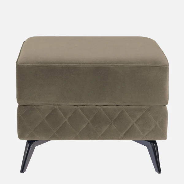 Ottoman Plouffe's For Home Furniture Foot Rest Premium And Durable Design Comfortable Seating for Living Room & Bedroom -Brown