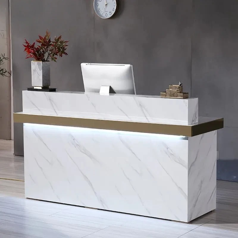 Modern Reception Counter Design Ideas