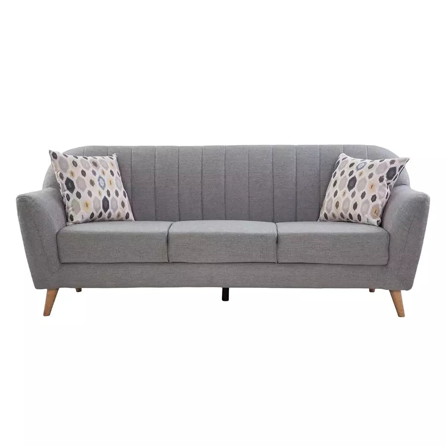 3-seater office sofa featuring luxurious suede fabric, ergonomic comfort, and a robust construction for office.