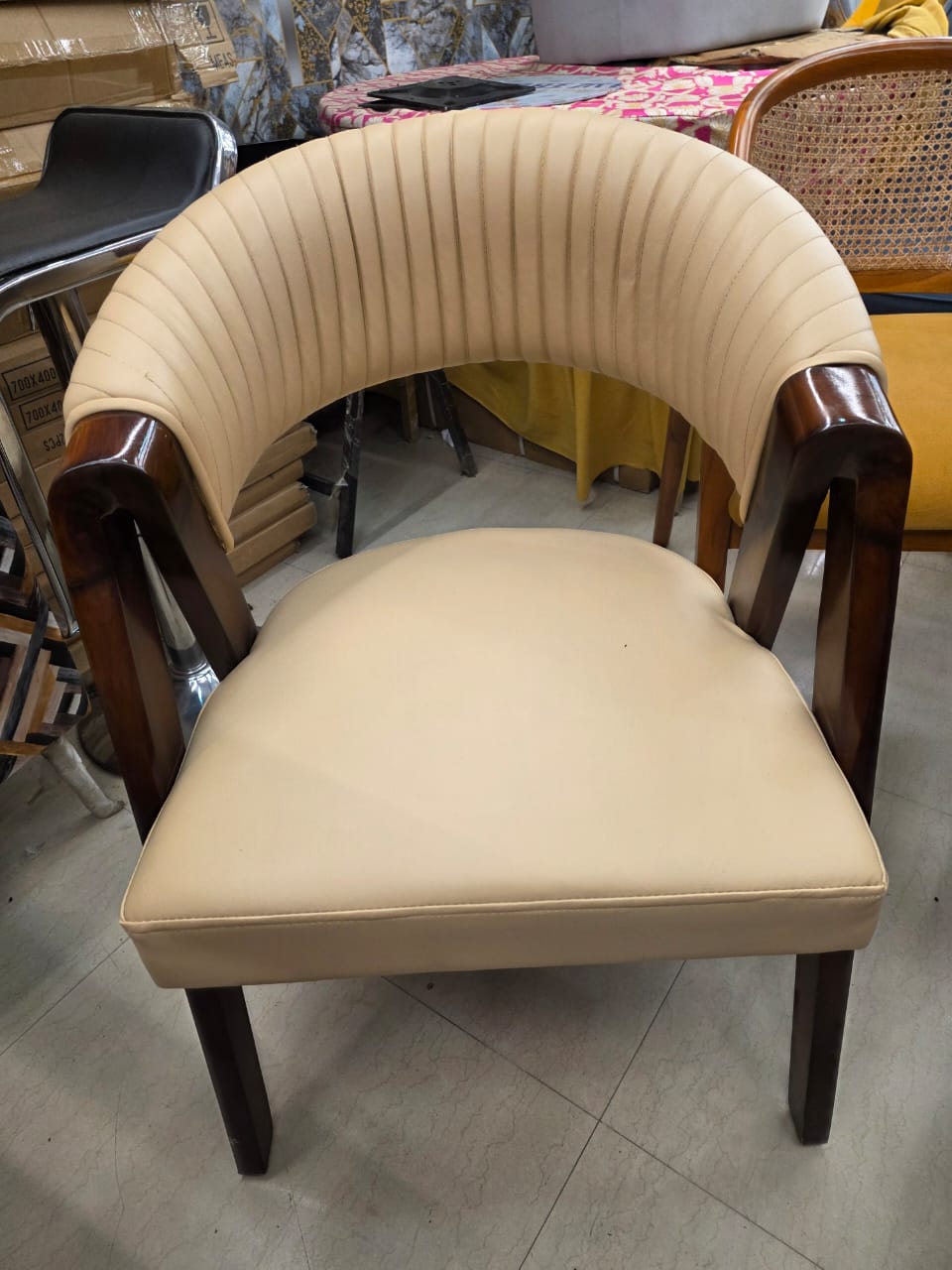 Dining Chair for Home Furniture with Wooden Frame Base and Modern Design