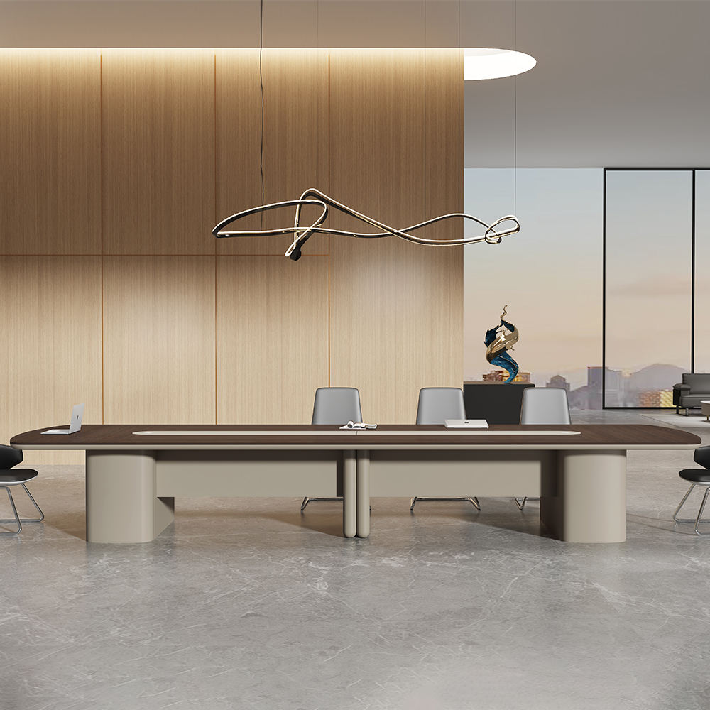 Conference and Meeting Table for Office Furniture with Oval Office Table with Premium Build