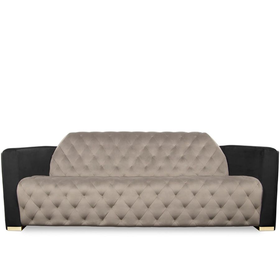 3 Seater chesterfield sofa For Home and Furniture Upholstery Fabric, Modern and Durable Design for Living Room – White (Copy)