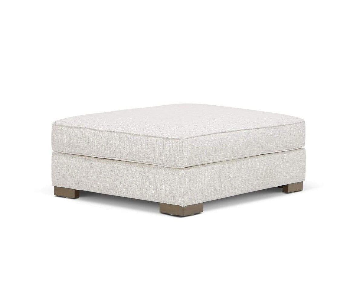 Ottoman For Home Furniture Upholstery Linen Comfortable Seating Modern And Durable Design Multi-Functional for Living Room - Off White
