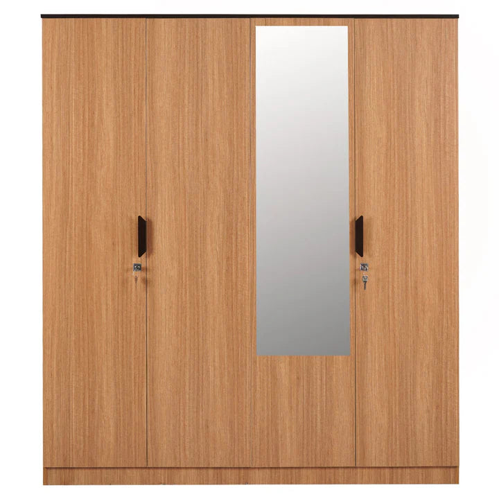 Wardrobe for Compact Bedroom Modern Design-Wardrobe with Premium Finish With Mirror.
