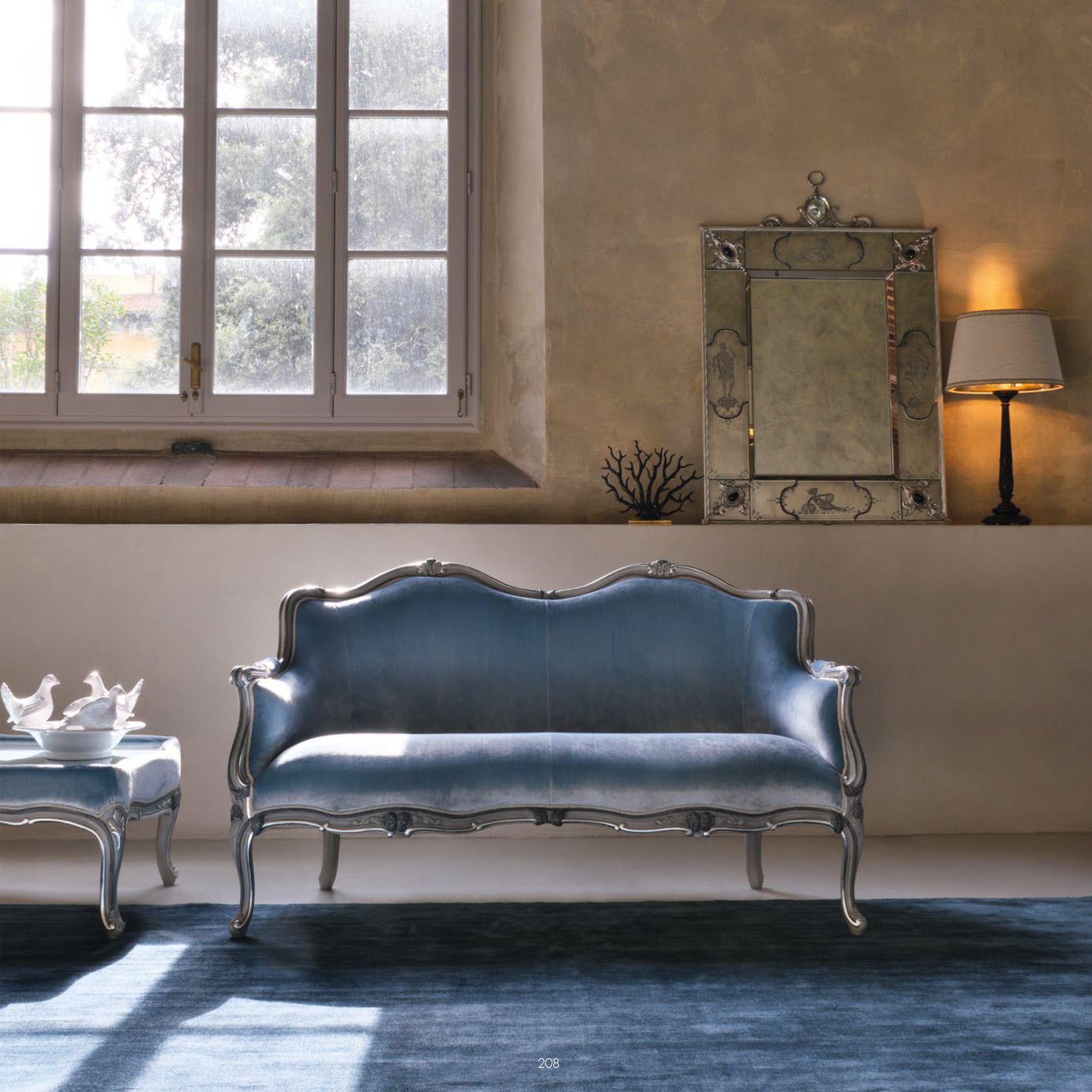 Luxury 3-Seater Couch for Home – Features Soft Velvet Upholstery and a Robust Hardwood Structure for Superior Comfort and Luxury Design