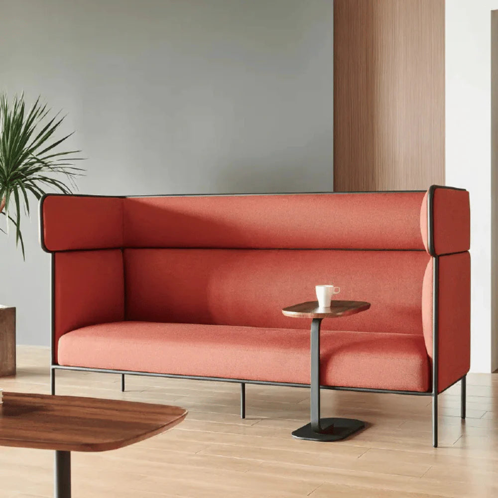 3 Seater Office Sofa for Office Sofa For Reception and Conference Area with Premium Suede Upholstery