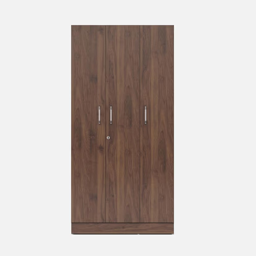 3 Door Compact Wardrobe without Drawer - Modern Design with Clothes Rail and Shelf Units