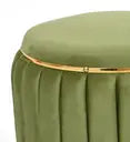 Ottoman For Home Furniture Upholstery Velvet Comfortable Soft & Multi-Functional Modern And Durable for Living Room -Green