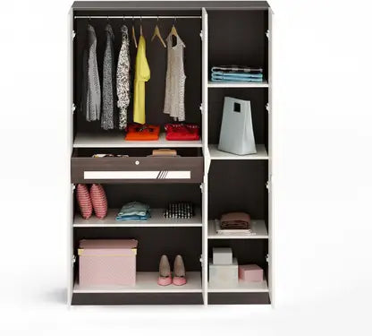 Wardrobe for Compact Bedroom Design with Modern Finish With 3 Door with Lock System.