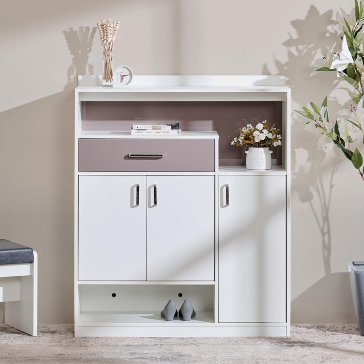 Wooden Shoes Storage Cabinet with Premium Shelves, Modern Shoe Cabinet with Soft hinges Mechanism