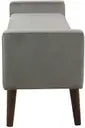 Ottoman For Home Furniture Upholstery Velvet Comfortable Seating, Multi-Functional Modern And Durable for Living Room -Grey