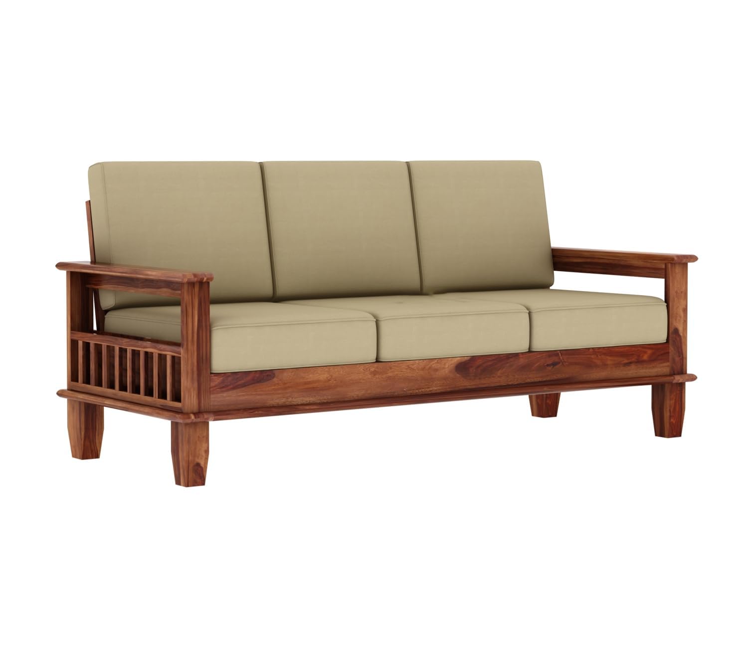 3 Seater Sofa For Home and furniture Upholstery Fabric Modern and Durable Design for Living Room – Brown and Beige