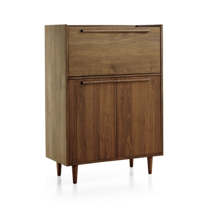Wooden Storage Cabinet with Gentle-Close Hinges and Stylish Design, Ample Shelves for Neat Organisation