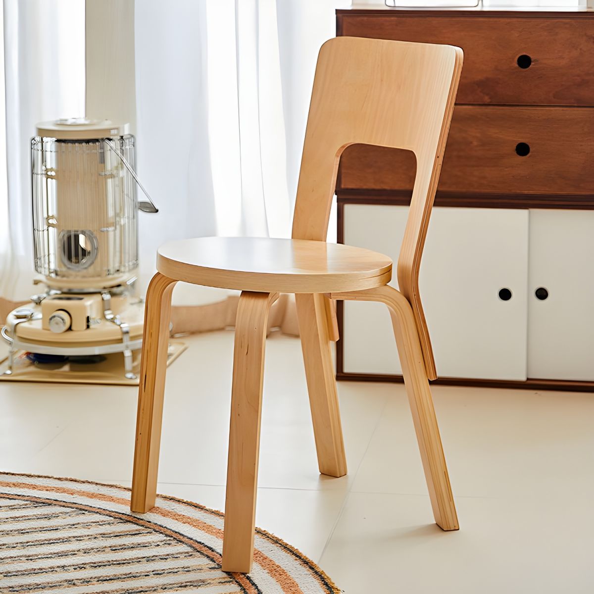 Modern Wooden Dining Chair for Home & Kitchen - Ergonomic & Durable Seating