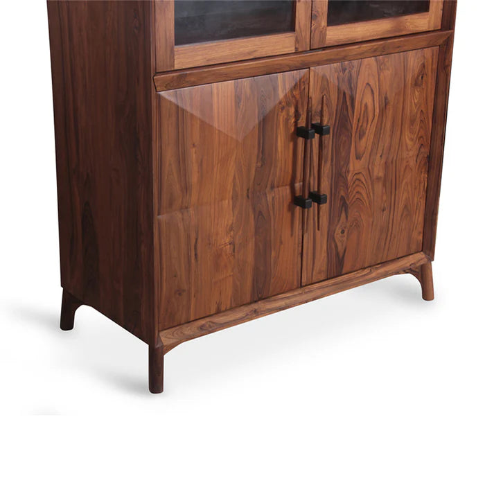 Wooden Storage Cabinet with Gentle-Close Hinges and Stylish Design, Multi-Purpose Storage for Daily Use