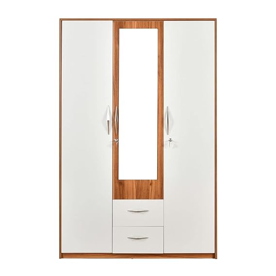Wardrobe with 3 Doors & 2 Drawer – Engineered Particle Board Finish