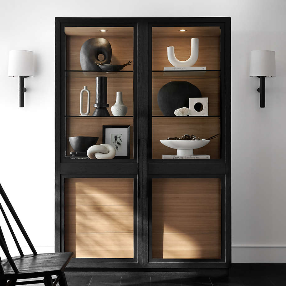 Wooden Storage Cabinet with Elegant Finish for Dining Rooms and Multi-Purpose Storage Compartments