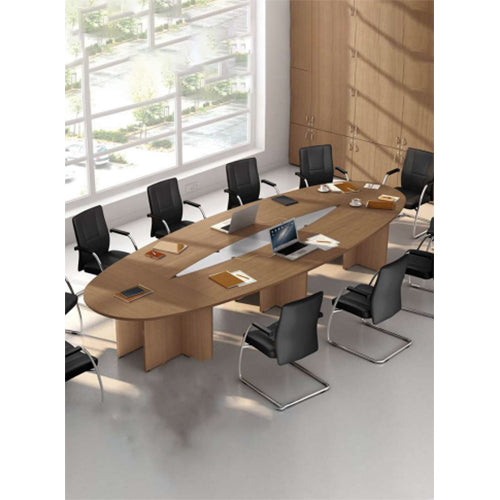 Conference and Meeting Table for Office Furniture with Premium Build and Sleek Edges for Presentation