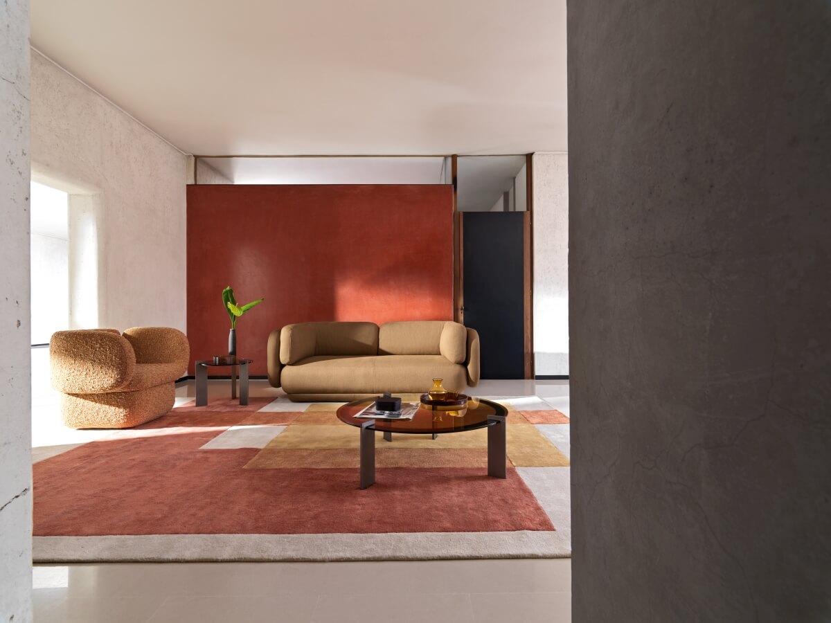3-Seater Sofa Featuring Modern and Italian, Pretigious Suede Fabric, Cozy Padding, Robust Frame, and Contemporary Style