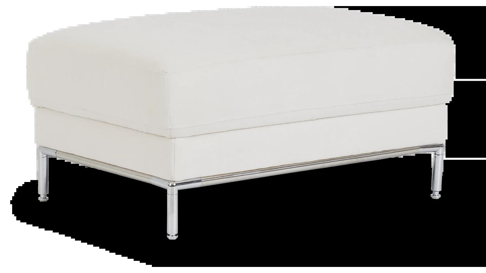 Ottoman for Home Furniture with Cuboid Shape Upholstered Fabric, Metal base Perfect for your Living Room.