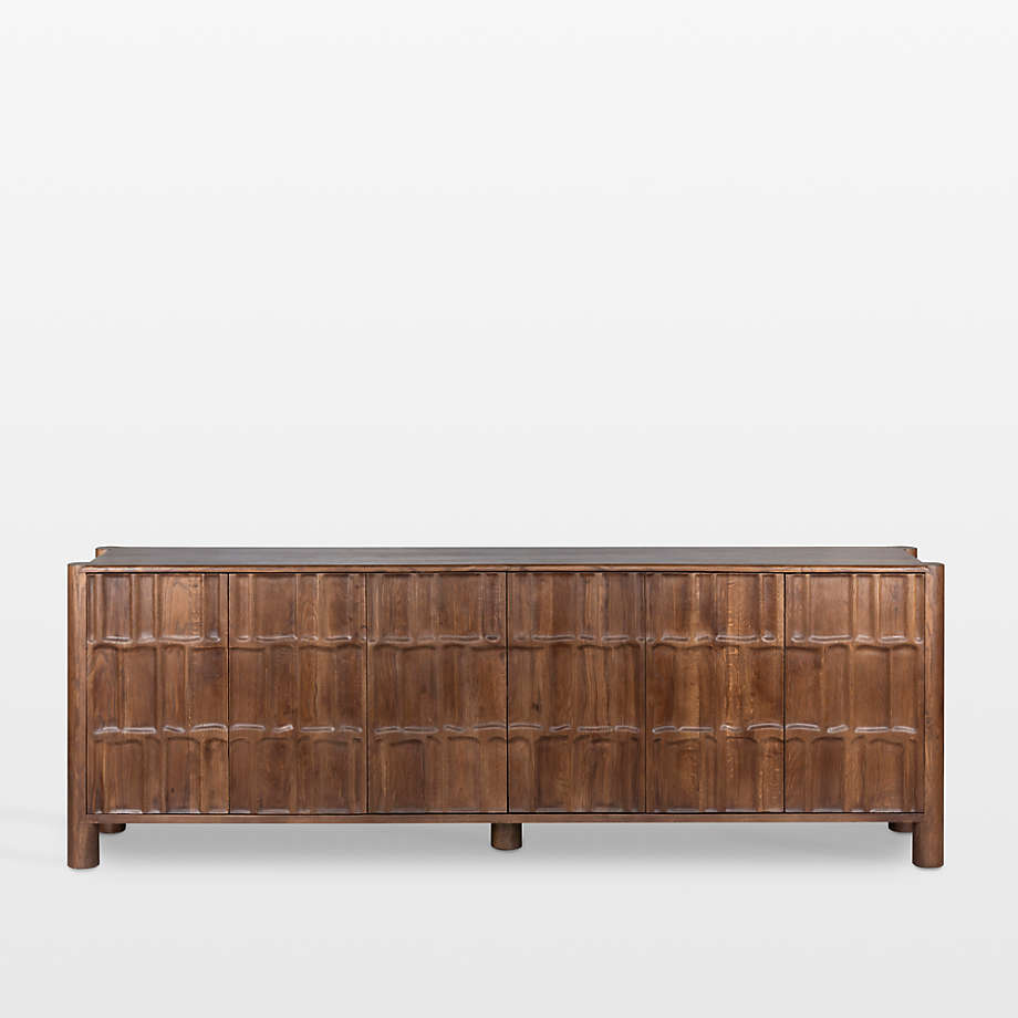 Wooden Storage Cabinet with Gentle-Close Hinges and Stylish Design, and Storage Compartments