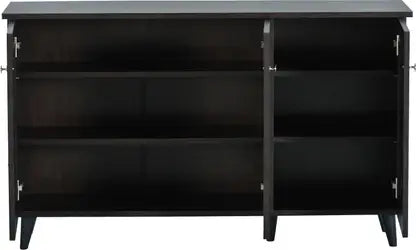Wooden Shoes Storage Cabinet with Premium Shelves, Urban Minimalist with Modern Design