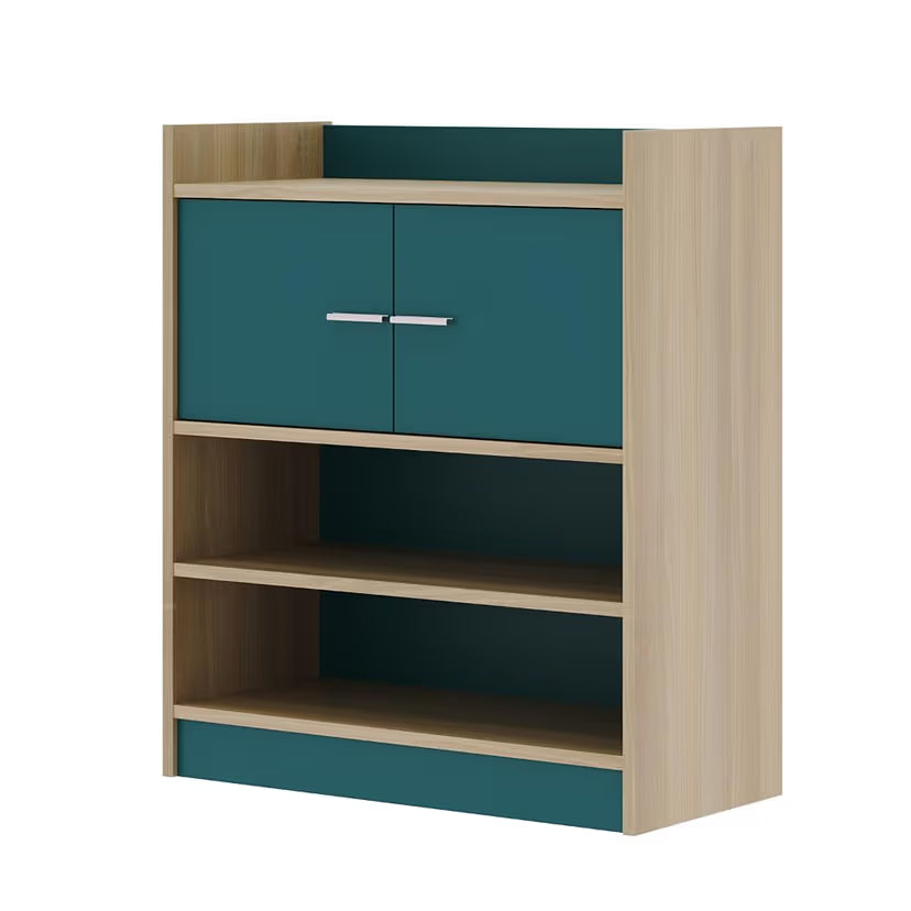 Wooden Shoes Storage Cabinet with Premium Design, Traditiona Cabinet with Smooth Swing Doors