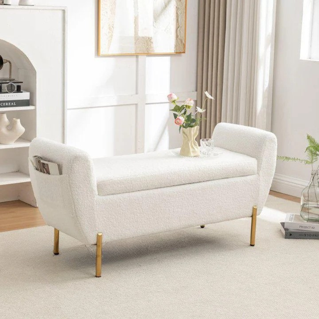 Ottoman For Home with Space Saving Furniture with Storage, Comfortable and Stylish Extra Seating