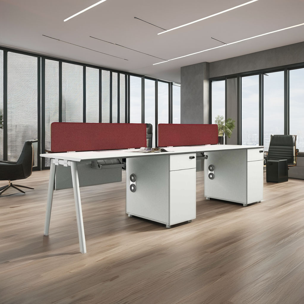 Linear Workstations for Office Furniture with Smart Storage – Modern & Functional Workspace Solutions
